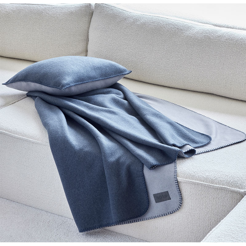 BOSS靠垫家居毯灰蓝2件套（单位：套）HBKD-005 灰蓝